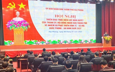 Thành phố Hải Phòng phấn đấu hoàn thành vượt mức kế hoạch phát triển kinh tế-xã hội năm 2022.