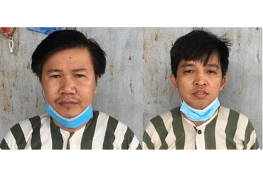 Bị can Nguyễn Văn Thừa (trái) và Huỳnh Phương Thảo tại cơ quan chức năng. (Ảnh: Công an quận Bình Tân cung cấp)