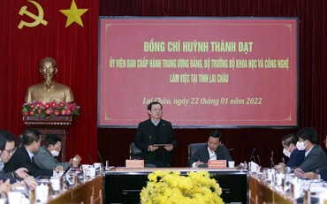 Bộ Khoa học và Công nghệ có buổi làm việc với lãnh đạo tỉnh Lai Châu.