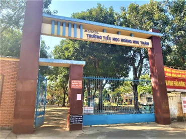 Trường tiểu học Hoàng Hoa Thám, phường Thành Nhất, TP Buôn Ma Thuột, nơi thầy giáo Hồ Quang Lộc công tác.