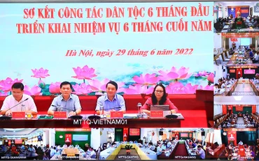 Hội nghị diễn ra trực tuyến với sự tham dự của 53 tỉnh, thành phố vùng đồng bào dân tộc thiểu số và miền núi.