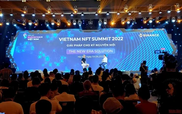 Toàn cảnh sự kiện “Việt Nam NFT Summit 2022 - Giải pháp cho kỷ nguyên mới”. (Ảnh: TRUNG HƯNG)