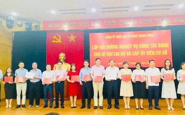 Bế giảng lớp bồi dưỡng nghiệp vụ công tác đảng