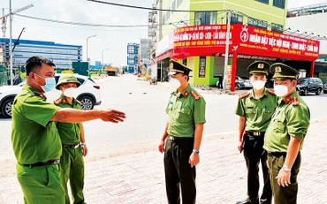 Triển khai phòng, chống dịch Covid-19 tại tỉnh Bắc Giang. Ảnh | ĐẶNG GIANG