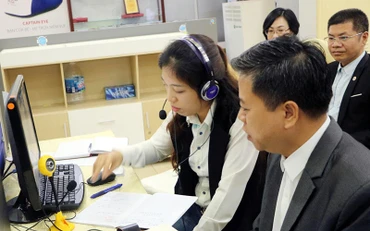 Hoạt động kết nối cung cầu công nghệ trực tuyến tại Trung tâm Phát triển khoa học-công nghệ và Đổi mới sáng tạo, Sở Khoa học và Công nghệ Hải Phòng. (Ảnh MINH THU)