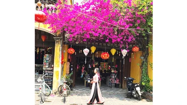 Phố Hội mùa hoa giấy