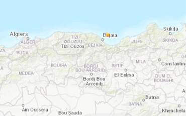 Vị trí xảy ra động đất. (Nguồn: USGS)