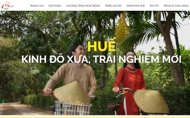 Triển lãm không gian ảo quảng bá du lịch Thừa Thiên Huế. (Ảnh chụp màn hình)