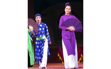 Trích đoạn chèo cổ “Tuần Ty - Đào Huế” của Nhà hát Chèo Thái Bình dự thi tài năng trẻ diễn viên chèo toàn quốc 2020.
