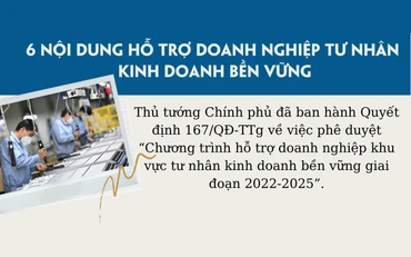 6 nội dung hỗ trợ doanh nghiệp tư nhân kinh doanh bền vững