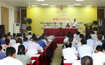 Đại diện các Sở Lao động-Thương binh và Xã hội, các cơ sở giáo dục nghề nghiệp và doanh nghiệp tham dự Hội nghị.