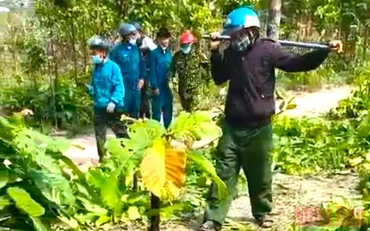 Hiện trường vụ hành hung nhân viên bảo vệ rừng.