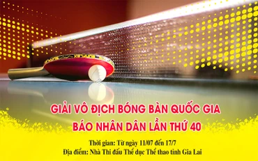 Giải vô địch bóng bàn quốc gia Báo Nhân Dân lần thứ 40 năm 2022