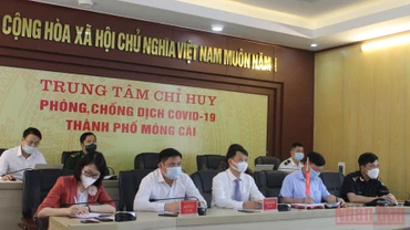 Lãnh đạo Thành phố Móng Cái (Quảng Ninh) Hội đàm trực tuyến với Thành phố Đông Hưng (Trung Quốc).