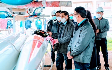 Lãnh đạo thành phố Hải Phòng kiểm tra, đôn đốc các hạng mục công trình phục vụ các môn thi đấu SEA Games 31 tại Trung tâm huấn luyện đua thuyền Hải Phòng.