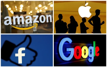 Logo của một số Big Tech (công ty công nghệ thông tin hàng đầu). (Ảnh: Reuters)