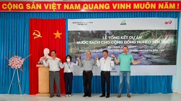 Các đại biểu tại lễ tổng kết dự án. Ảnh: AFV