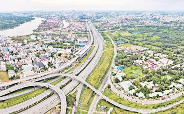Tuyến Metro số 1 Bến Thành-Suối Tiên dài 20km đã hoàn thiện, phục vụ nhu cầu đi lại của người dân.