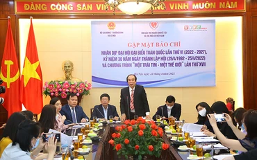 Họp báo của Hội Bảo trợ người khuyết tật và trẻ mồ côi Việt Nam. (Ảnh: Molisa)