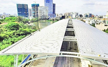 Nhà ga Bình Thái, một trong các nhà ga của tuyến metro số 1 (Bến Thành - Suối Tiên) đã lợp mái xong, bổ sung hạ tầng giao thông khu vực phía đông sau khi tuyến metro vận hành.