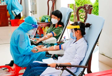 Công an TP Cần Thơ hiến máu tình nguyện