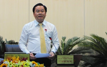 Đồng chí Lê Minh Trung, Ủy viên Ban Thường vụ Thành ủy, Phó Bí thư Đảng đoàn, Phó Chủ tịch Thường trực Hội đồng nhân dân thành phố Đà Nẵng.