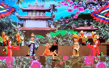 Một cảnh trong vở rối "Lời thề".