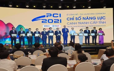 Lễ công bố chỉ số năng lực cạnh tranhh cấp tỉnh.