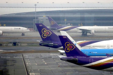 Hãng hàng không Thai Airways đã lâm vào tình trạng phá sản sau khi đại dịch Covid-19 bùng phát ở Thái Lan. (Ảnh: Bưu điện Bangkok)