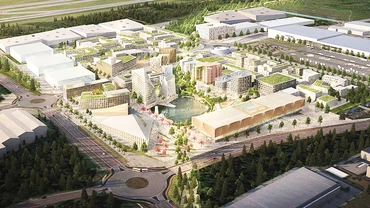 Bản quy hoạch xây dựng thành phố Oslo Airport City của Na Uy. Ảnh: BOLD BUSINESS