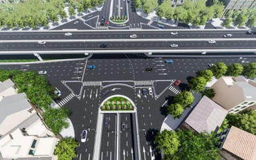 Phối cảnh thiết kế hầm chui.