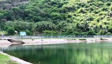 Hồ Quang Trung 2, một trong những hồ chứa quan trọng cung cấp nguồn nước cho người dân Côn Đảo.
