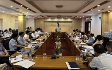 Thứ trưởng Tài chính Nguyễn Đức Chi phát biểu chỉ đạo tại hội nghị. (Ảnh: Ủy ban Chứng khoán Nhà nước)
