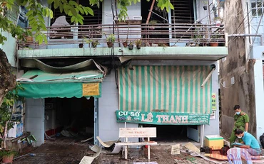 Hiện trường vụ cháy.