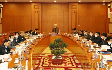 Một cuộc họp Thường trực Ban Chỉ đạo Trung ương về phòng, chống tham nhũng, tiêu cực. (Ảnh: noichinh.vn)