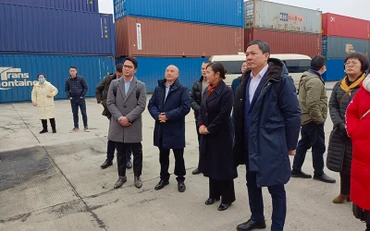 Thương vụ Việt Nam khảo sát cơ hội hợp tác logistics và thương mại tại tỉnh Hồ Nam, Trung Quốc. (Ảnh: Thương vụ Việt Nam tại Trung Quốc)