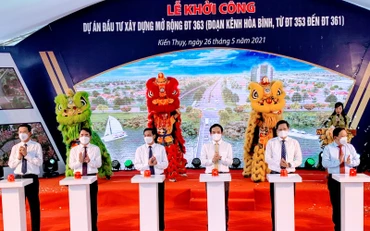 Quang cảnh lễ khởi công dự án.