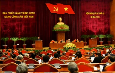 Quang cảnh Hội nghị lần thứ 15 Ban Chấp hành Trung ương Đảng Cộng sản Việt Nam khóa XII.