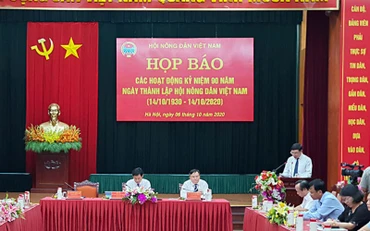 Toàn cảnh buổi họp báo.
