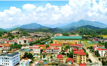 Một góc thành phố Bắc Kạn (tỉnh Bắc Kạn). Ảnh: Cổng TTĐT Bắc Kạn