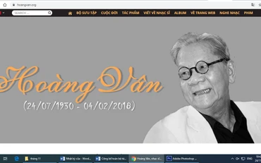 Trang web về nhạc sĩ Hoàng Vân.