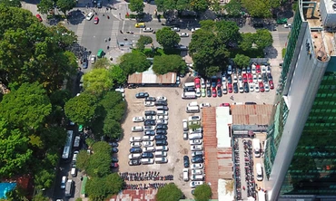 Khu đất số 8-12 đường Lê Duẩn, phường Bến Nghé, Quận 1, Thành phố Hồ Chí Minh. (Ảnh: TTXVN)