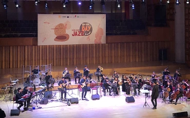  Một tiết mục trong đêm nhạc “Dân gian trên jazz/ Dân gian trên dây”.