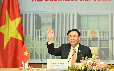 Chủ tịch Quốc hội Vương Đình Huệ. (Ảnh: Duy Linh)