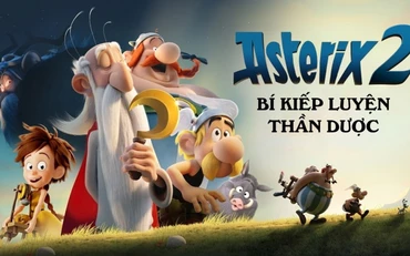 Poster phim "Asterix và bí kíp luyện thần dược". 