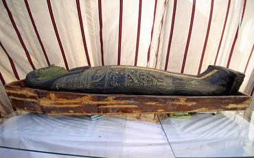 Một trong số các quan tài cổ mới được phát hiện ở Saqqara. 