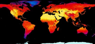 Nhiệt độ bề mặt trái đất nóng kỷ lục trong tháng 7 vừa qua. (Ảnh: NASA).