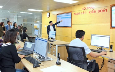 Bộ phận Giám sát - Kiểm soát các nghiệp vụ của Bảo hiểm xã hội Hà Nội (Ảnh chụp trước ngày 27/4). Nguồn: Bảo hiểm xã hội Hà Nội
