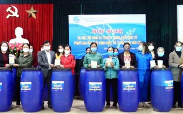 Thành phố Hải Dương triển khai mô hình phân loại rác thải sinh hoạt, xử lý rác thải hữu cơ tại nhà.