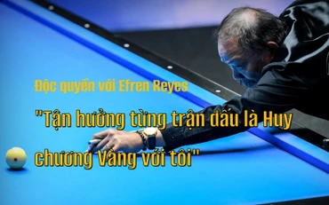 Độc quyền với Efren Reyes: "Tận hưởng từng trận đấu là Huy chương Vàng với tôi"